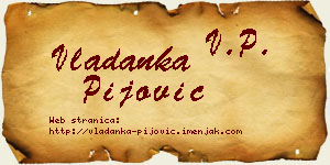 Vladanka Pijović vizit kartica